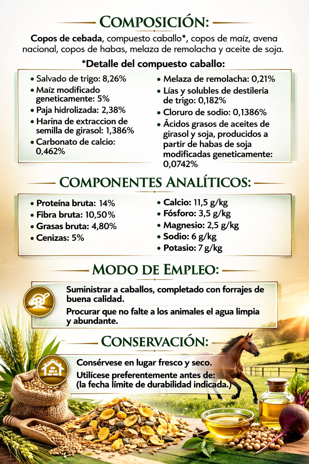 Equisan vitality muesli 30 kg - Pack 30 Unidades, , large Imagen numero 4