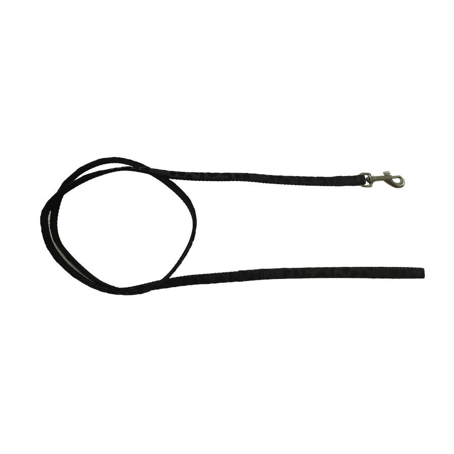 Gotoo Correa y arn&eacute;s estampado animal negro para gatos , , large Imagen numero 6