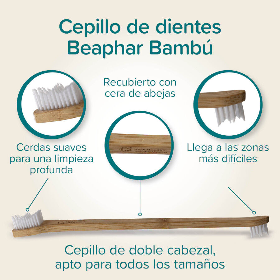 Beaphar Cepillo Dental de Bambú para Perros y Gatos thumbnail