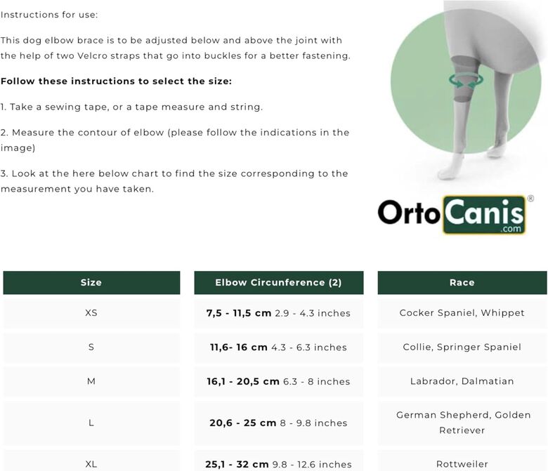 Ortocanis Protector De Codo Derecho para perro thumbnail