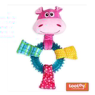 Tootoy! Chew Ring Hippo Multicolor Mordedor para cachorros