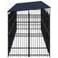 Vidaxl perrera con puerta de bisagras para perros, , large indicador imagen numero 9