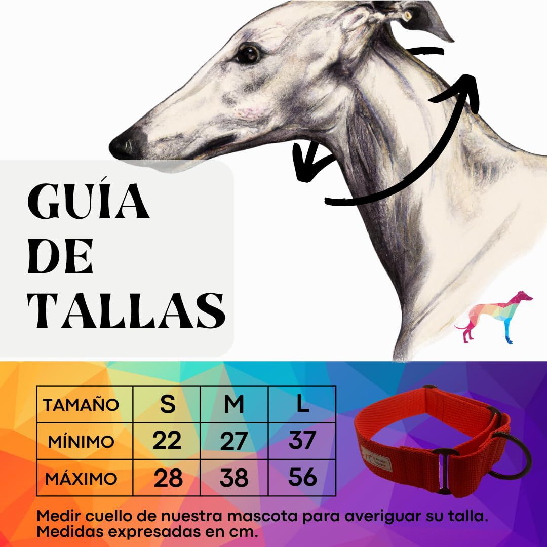 EGV - Collar Martingale. Collar galgo hecho a mano en Espa&ntilde;a (Rojo), , large Imagen numero 3