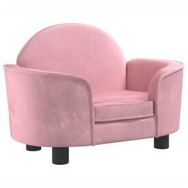 vidaXL Sofá Cama de Terciopelo rosa para perros