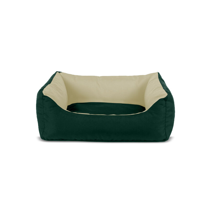 Gauty Cama para Perros y Gatos  Tela Impermeable - Verde y beige, , large Imagen numero 1
