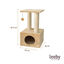 Leeby Colette Scratch rascador con cama nido y juguete beige para gatos, , large indicador imagen numero 4
