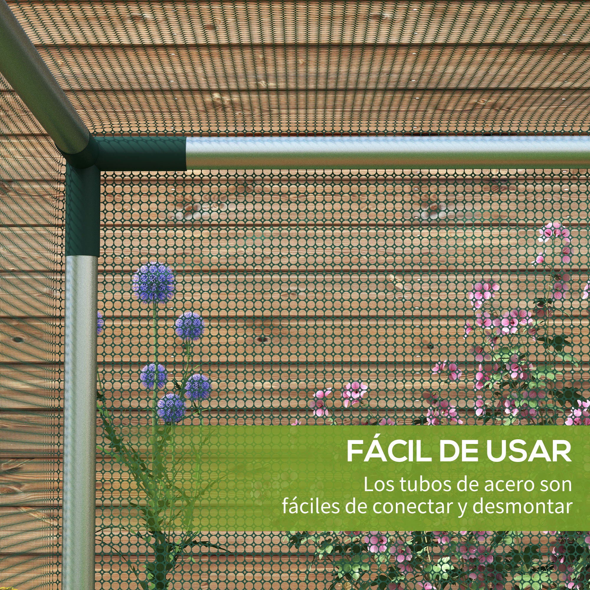 Outsunny Jaula de Cultivo Verde, , large Imagen numero 5