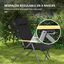 Outsunny Silla de Camping Negro, , large indicador imagen numero 4