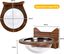 COSTWAY Cama para Gatos Montada a la Pared Casa Flotante con Burbuja Transparente Cápsula para Gatos, , large indicador imagen numero 5