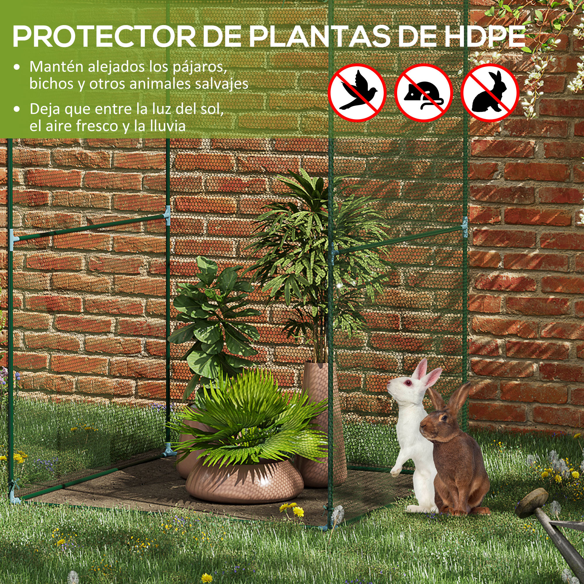 Outsunny Jaula De Cultivo Verde Oscuro thumbnail