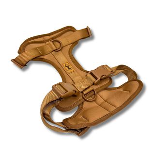La Casa de Turrón Arnés Adventure Desert marrón con 3 puntos de enganche para perro