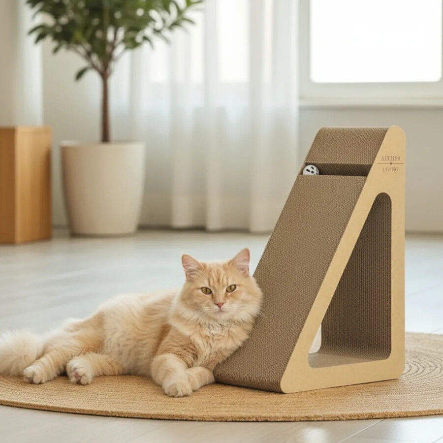Althea Living - Rascador para gatos Rompeolas, cart&oacute;n corrugado, , large Imagen numero 5