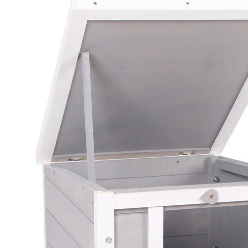 PawHut Conejera de Exterior Color Gris thumbnail