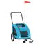 vidaXL Remolque de bicicleta para perros hierro y tela Oxford azul, , large indicador imagen numero 11