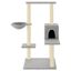 vidaXL Rascador para gatos con postes de sisal gris claro 95 cm, , large indicador imagen numero 2