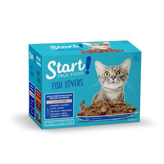 Start Cat Selección de Pescados sobres en gelatina para gatos - Multipack