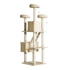 Rascador PawHut para gatos con árbol y poste color Beige, , large image number null