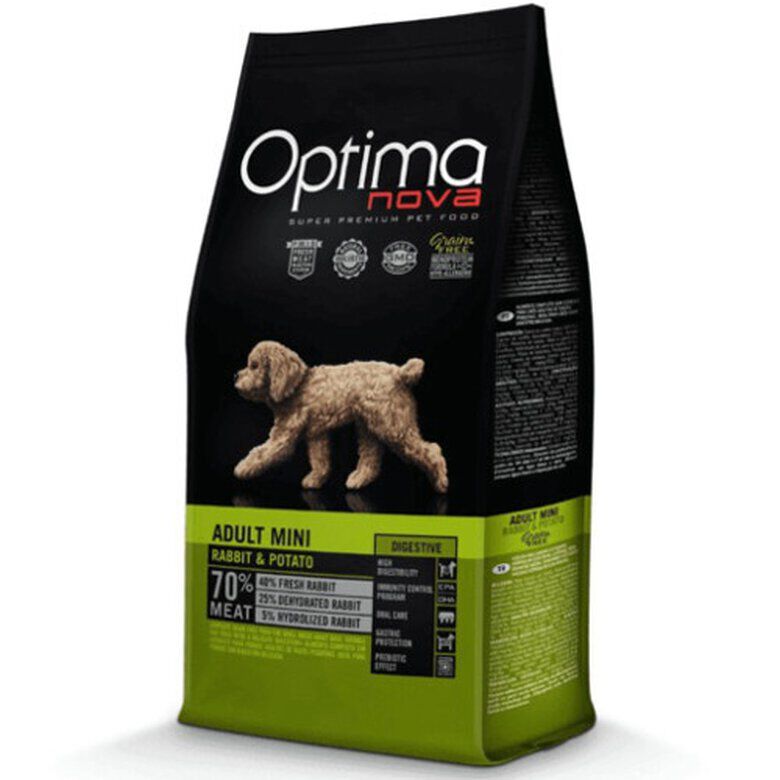 Optima Nova Adult Mini Digestive Conejo pienso para perros Imagen numero 1