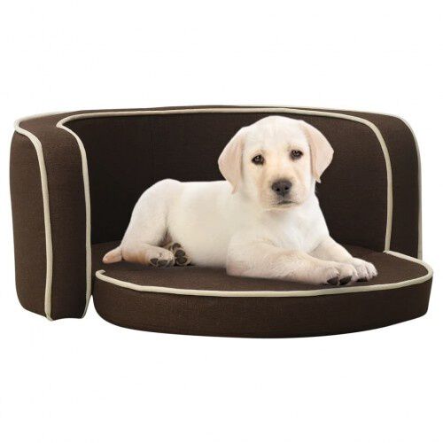 Vidaxl sof&aacute; plagable marr&oacute;n para perros, , large Imagen numero 1