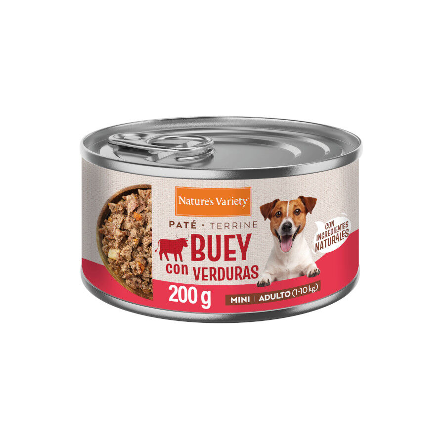 200 gr Nature's Variety Pat&eacute; Buey con Verduras Lata para perros adultos mini, , large Imagen numero 1