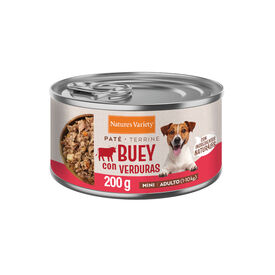 Nature's Variety Pat&eacute; Buey con Verduras Lata para perros adultos mini