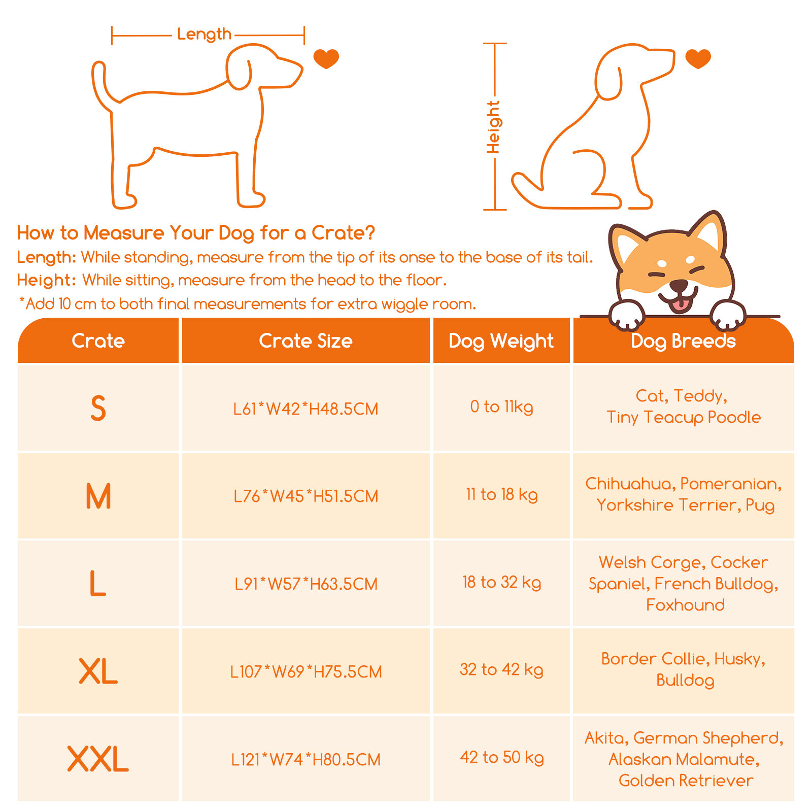 Nobleza - Jaula Met&aacute;lica para Perros, 121x74x80.5cm,Jaula para Mascotas con 2 Puertas, Bandeja Base de Pl&aacute;stico Resistente a la Masticaci&oacute;n y Asa de Transport - Negro, , large Imagen numero 2