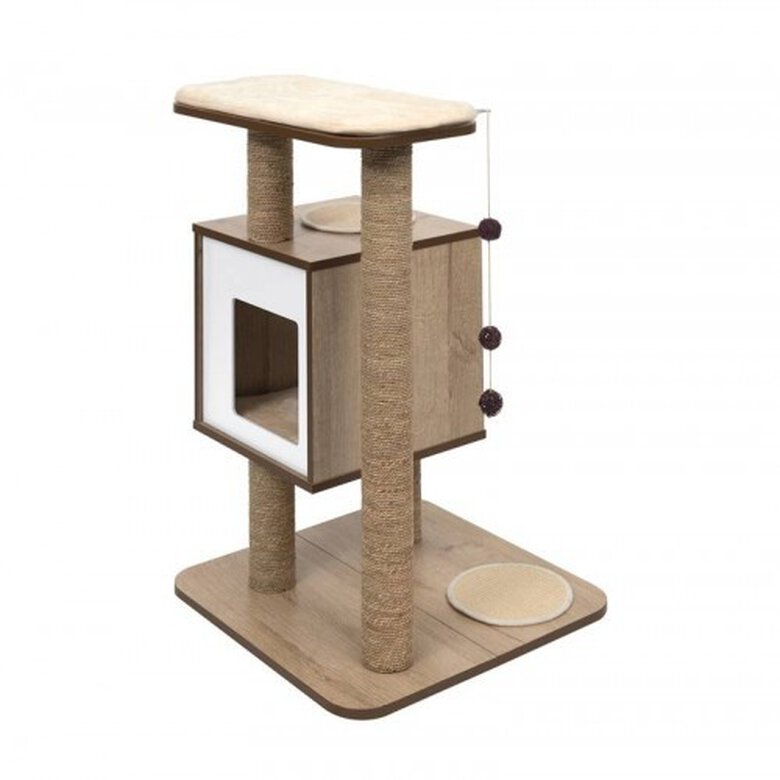 Rascador Vesper Base Roble para gatos color Roble, , large image number null