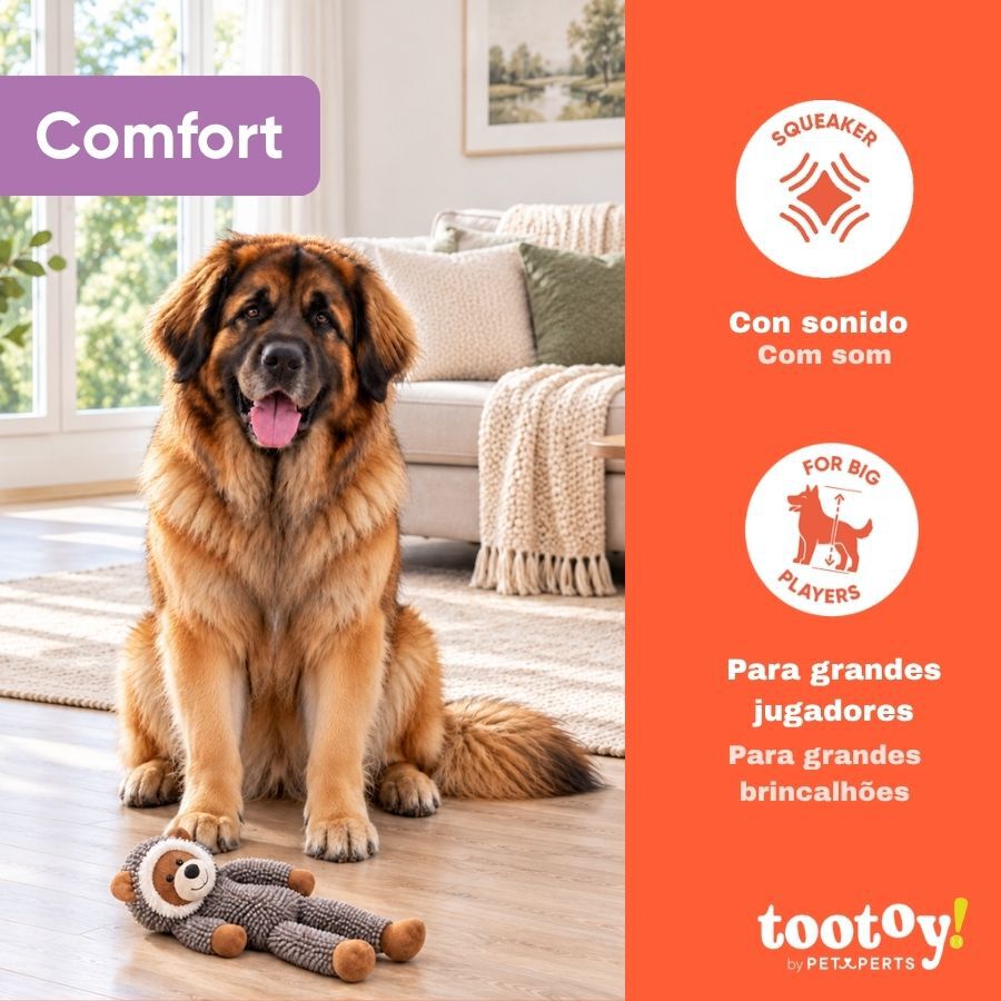 Tootoy! Comfort Mapache Gigante Peluche para perros, , large Imagen numero 4