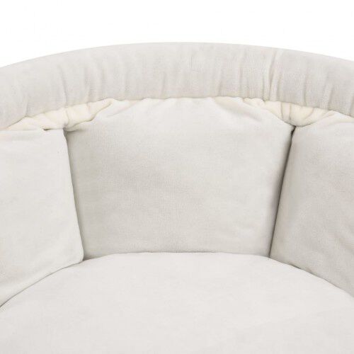 Vidaxl cuna redonda gris para perros, , large Imagen numero 7