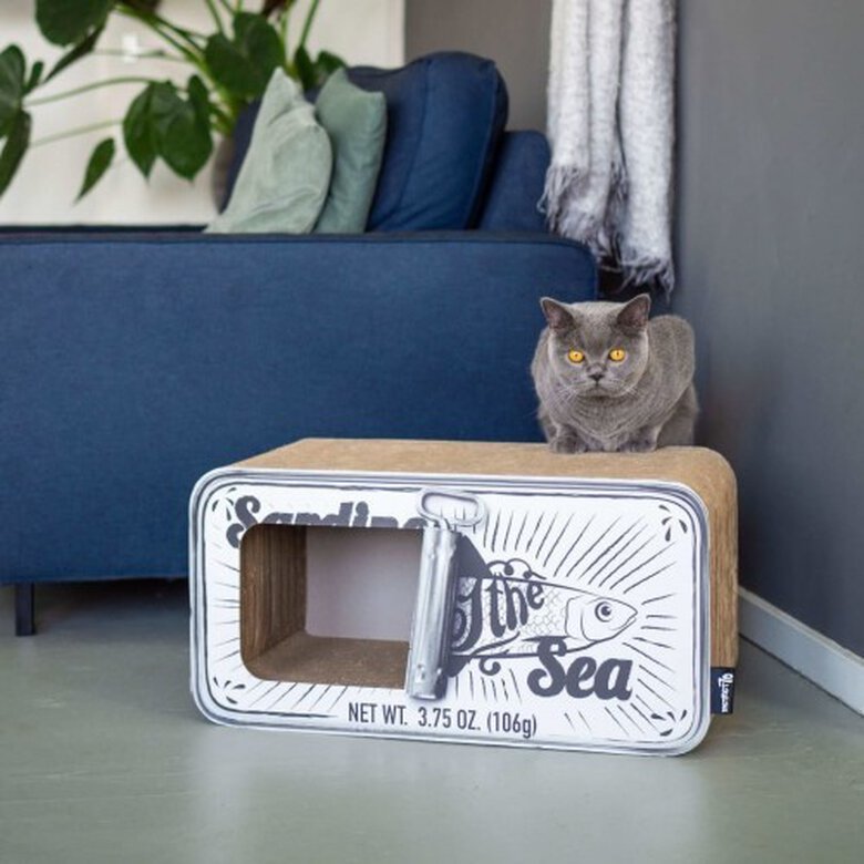Rascador/Cueva District70 Sardine para gatos color Blanco, , large image number null