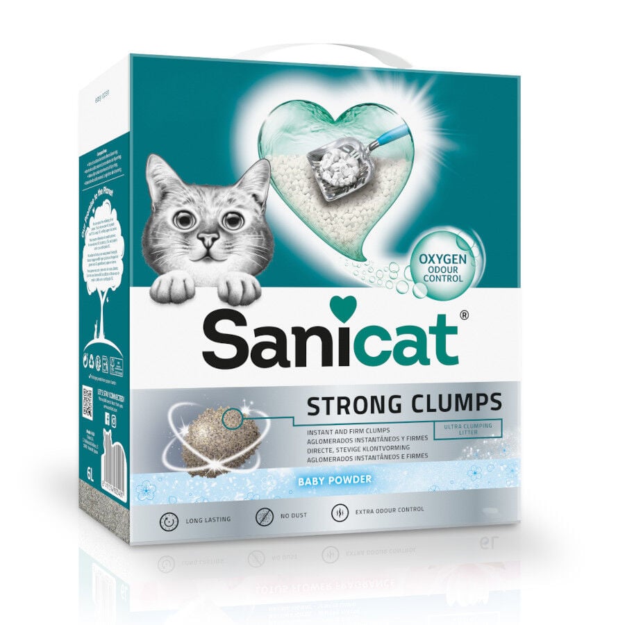 Sanicat Strong Clumps Arena Aglomerante perfumada para gatos