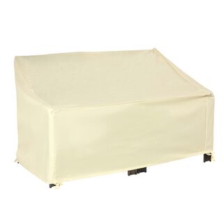 Outsunny Funda Banco 2 Plazas Crema exterior