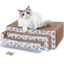 Nobleza Rascador Cartón para Gatos Tableros 3 en 1 con Hierba Gatera, Rascador de Cartón Corrugado, Rascador de Muebles, Disponible en Ambos, , large indicador imagen numero 1
