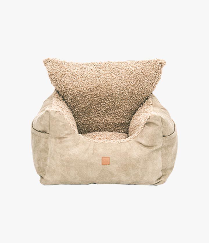 Pet and Co Asiento De Coche Harry Cuero Sint&eacute;tico Beis - Perros, , large Imagen numero 4