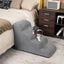 COSTWAY Rampa para Perros de Espuma de 4 Niveles, Escalera para Mascotas con Funda Lavable, Escala para Perros con Huellas de Silicona Pelda&ntilde;os Antideslizantes para Sof&aacute;s Altos (Gris 4 escaleras), , large indicador imagen numero 2