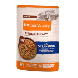 Nature's Variety Adult Bocaditos de Pescado del Océano Sobre en Salsa para gatos