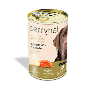 Dibaq Perrynat Grain Free Salmón y Patata , 400 gr x 12 latas para perros