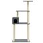 Vidaxl rascador elevado gris oscuro para gatos, , large indicador imagen numero 4