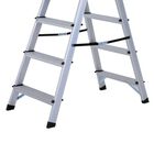Escalera de tijera plegable Homcom color Metal, , large image number null