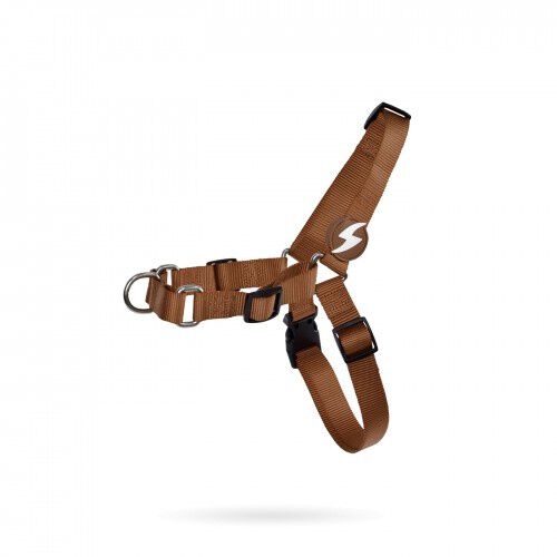 Dashi arn&eacute;s frontal de nylon marr&oacute;n para perros, , large Imagen numero 1