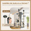 PawHut Árbol para Gatos Gris, , large indicador imagen numero 5