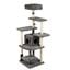 COSTWAY 170 cm &Aacute;rbol para Gatos de 7 Niveles con Casita, Torre de Juego para Gatos con 6 Plataformas, Cepillo, Postes de Sisal, Bolas Colgantes, Centro de Actividad para Mascotas, Gris, , large indicador imagen numero 1
