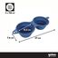 Gotoo Comedero Port&aacute;til Doble de Silicona Azul para perros y gatos, , large indicador imagen numero 4