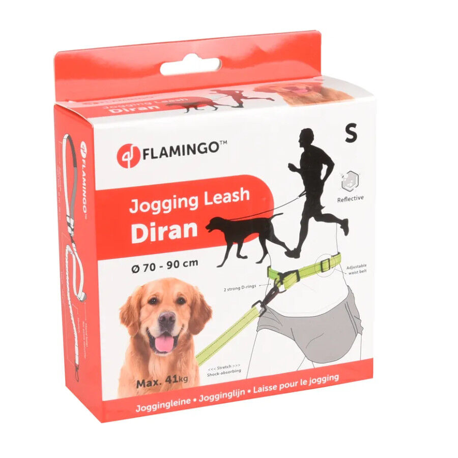 Flamingo Correa Canicross Amarillo Fluorescente para perros, , large Imagen numero 7