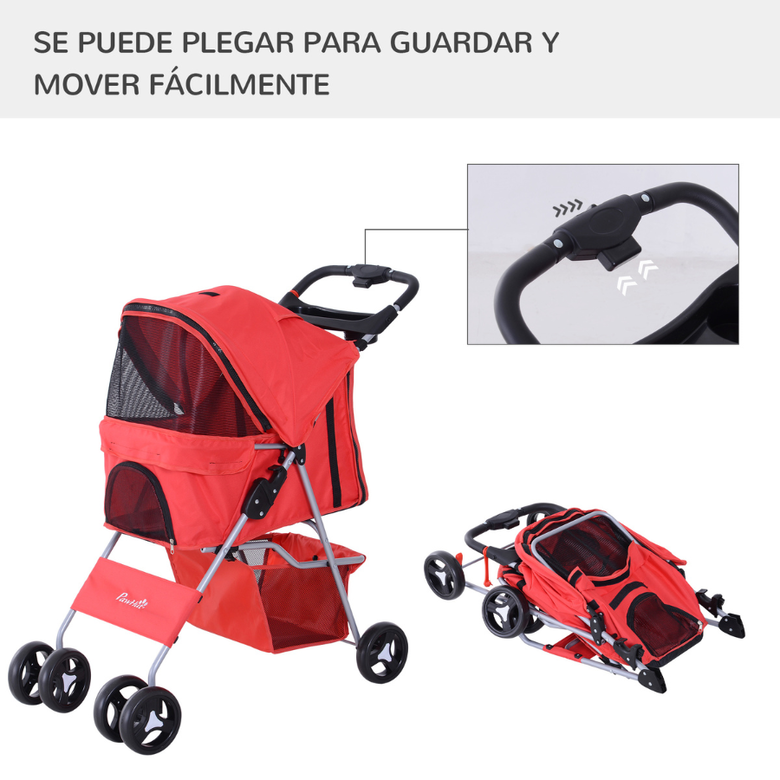 Pawhut carrito plegable para perros, , large Imagen numero 5