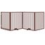 vidaXL Puerta para perros plegable 4 paneles madera álamo marrón 320cm, , large indicador imagen numero 8