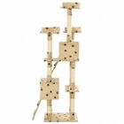 Rascador grande con postes color Beige Huellas, , large image number null