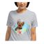 Mascochula camiseta mujer acuarela personalizada con tu mascota gris, , large indicador imagen numero 1
