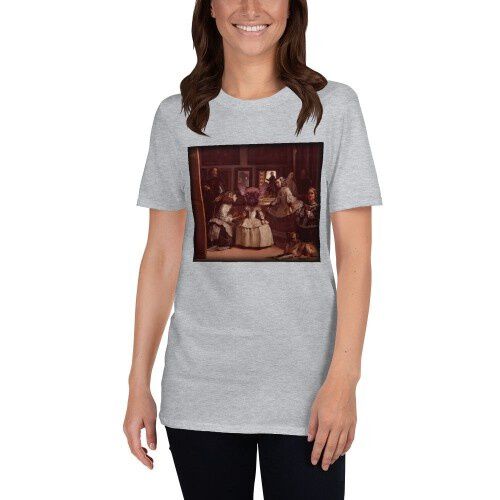 Mascochula camiseta mujer las meninas personalizada con tu mascota gris thumbnail