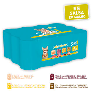 Start Multipack de Carne en Salsa para Gatos